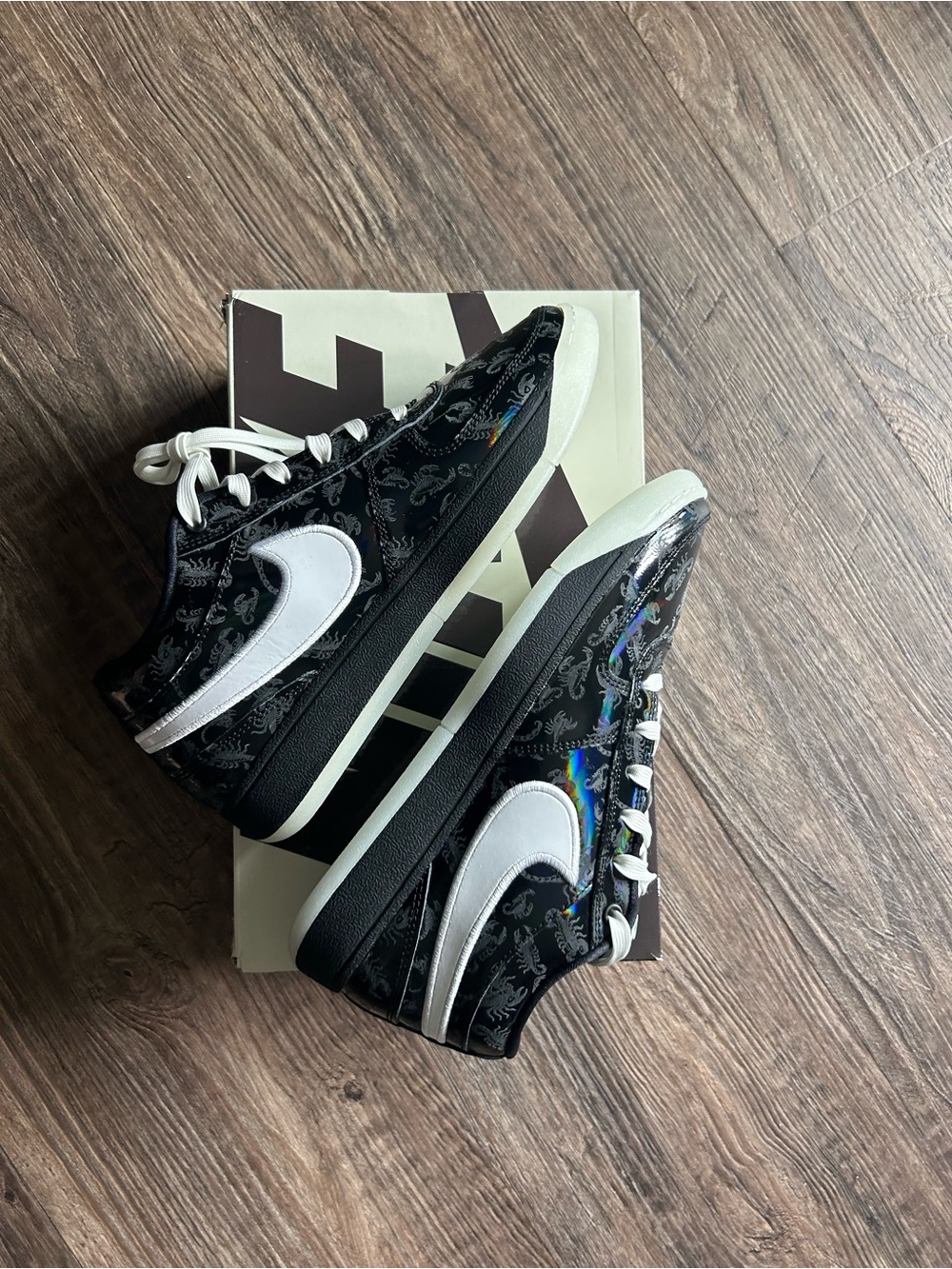 Booker Halloween Nike Black & White Basketball Book Low-Top Sneakers 7.5
